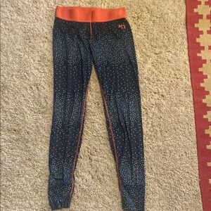 Kari traa and coral and navy Leggings